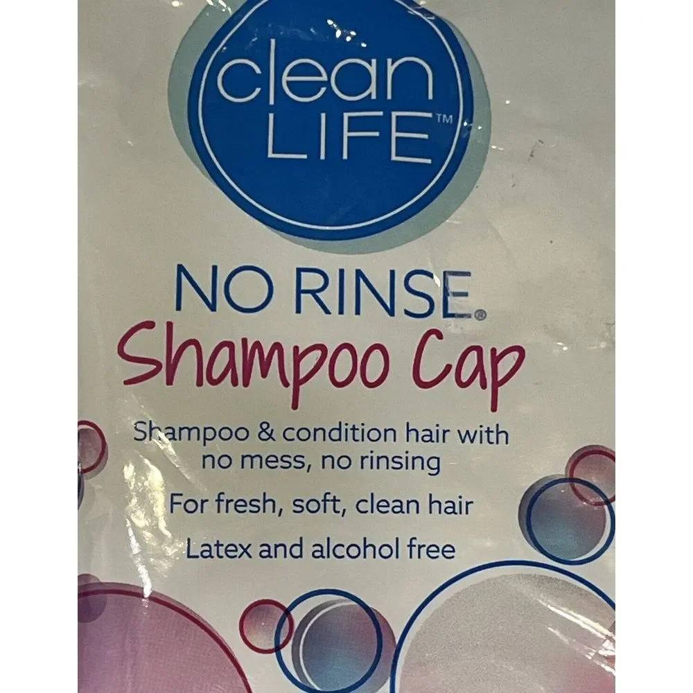 Lot Of 2‎ CleanLife No Rinse Shampoo Caps Shampoo Conditioner Latex Alcohol Free